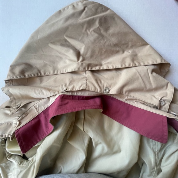 London Fog Trench Coat with Zip in Lining and Removable Hood - Picture 5 of 12